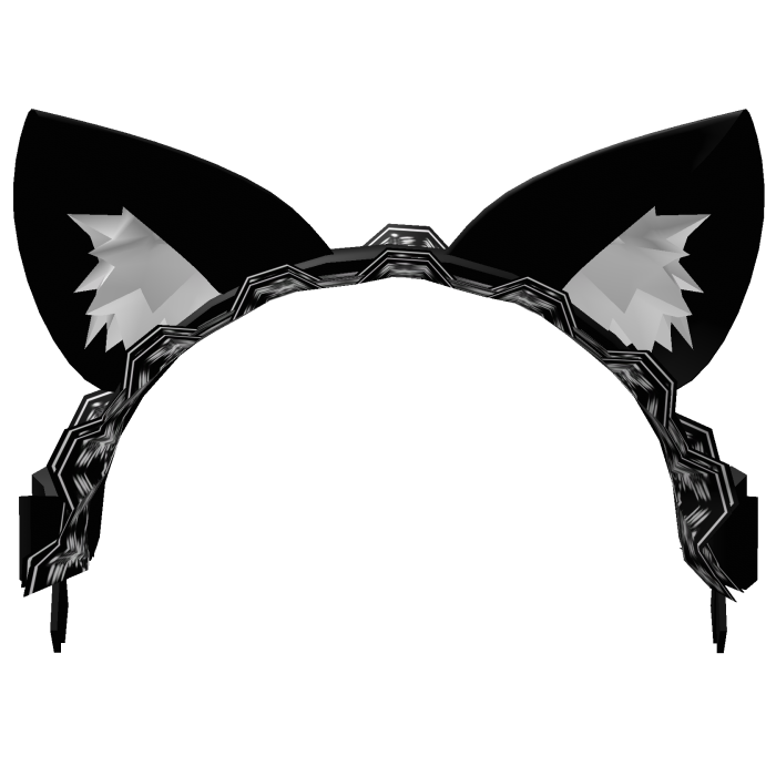 Elegant Black Kitty Maid Headdress