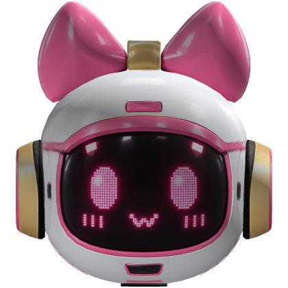 Cute Japanese Robot Maid Head