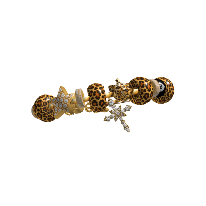 Leopard Charm Bracelet Gold