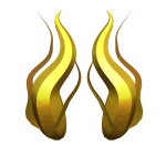 Golden Aqua Horns