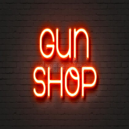 neon gun shop sign Roblox decal