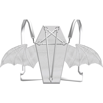 ,, 🖤. 3.0 white pentagram bat coffin backpack