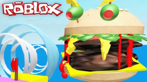 🍔ESCAPE A GIANT BURGER OBBY! (READ DESC)