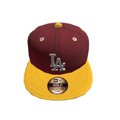 Retro  Red College LA Streetwear Y2K Fitted Cap