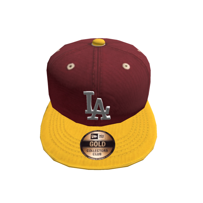 Retro  Red College LA Streetwear Y2K Fitted Cap