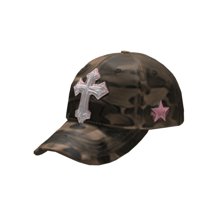Camo Star Grunge Cap Roblox item