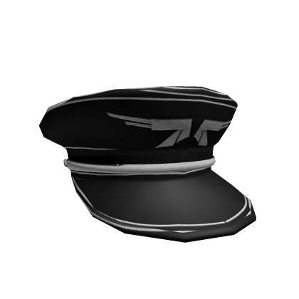 Black Officer Visor Cap Roblox item