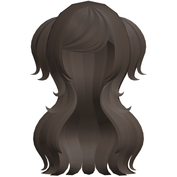 🐾 sweet fluffy curly long angel hair dark brown