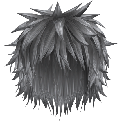 grey emo hair