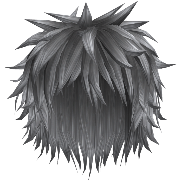 grey emo hair
