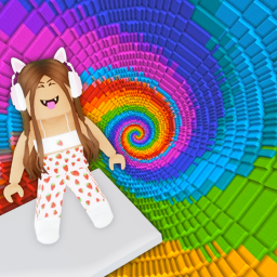 🌈 Fall 9999 miles rainbow! Parkour Obby