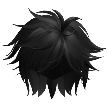 Anime Video Game Spikey Emo Boy Hair (Black)