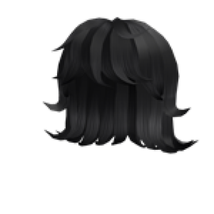 Black Short Wolf Cut - Roblox