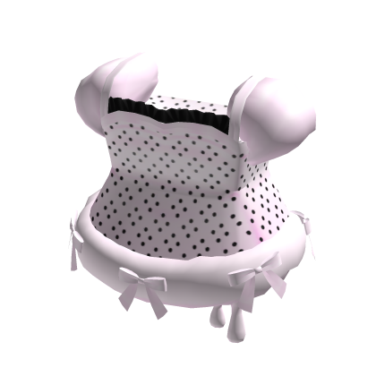Cute Pink & Black Polka Dot Icing Drip Dress thumbnail