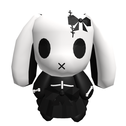 Huge gothic Bunny Back Plushie