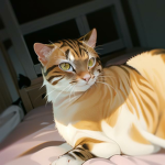 Cat and fabuleux duck