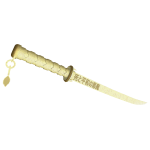Golden Lightning Oni Samurai Katana 