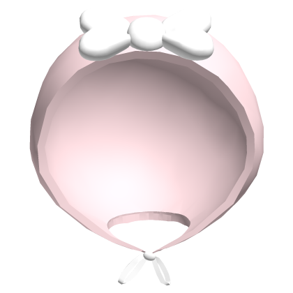 Cute Kawaii Baby Pink White Bow Hood Roblox item