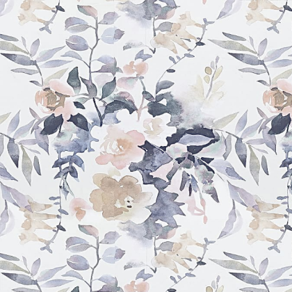 Aesthetic art bww watercolor flowers blue  Roblox decal