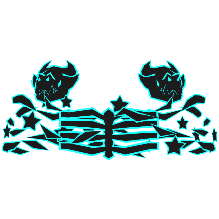 Cartoony Cyan Dragon Combo