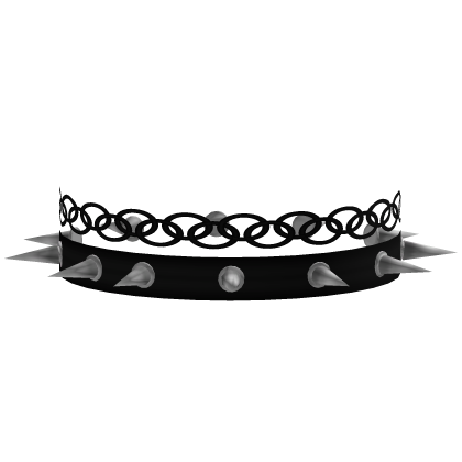 black punk alt 2000s spiked choker