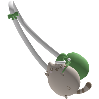 ♡ Cute Green Christmas Pusheen Front Bag
