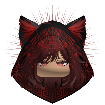Egyptian Bob w/ Divine Red Black Hood