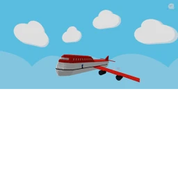 Plane crash (funny) icon