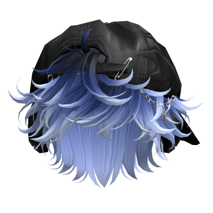 Galaxy Messy Hair w/ Y2K Distressed Hat Headphones thumbnail