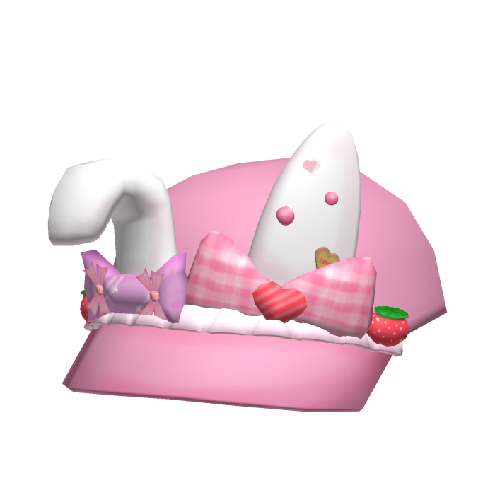 [NEW 🚨] Pink Bunny Ear Decora Bow Hat