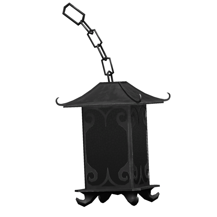black halloween waist gothic lantern
