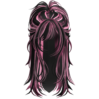 Wolfcut Spikey Half Up Pink Scene V2