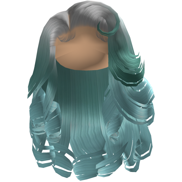Glamorous Side Swept Curls [Icy Blue]