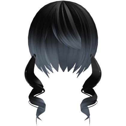 ʚ♡ɞ cute soft curly twintails in blue ghost Roblox item