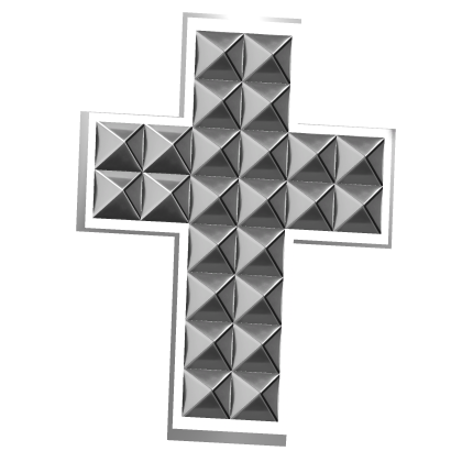 Emo White Studded Cross Hairpin Roblox item
