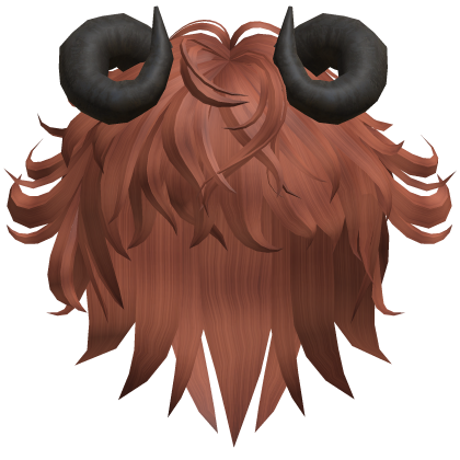 Ram Horn Shag Hair - Coral