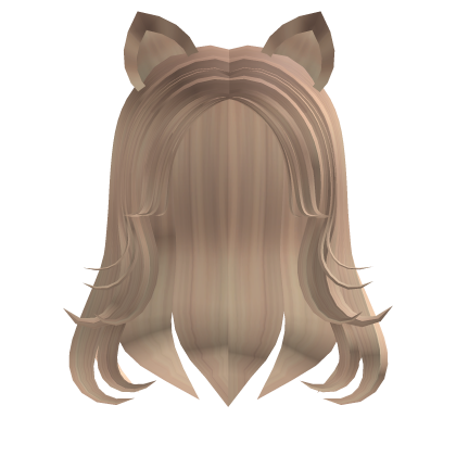 Kawaii Blonde Hair w/ Curtain Bangs Roblox item