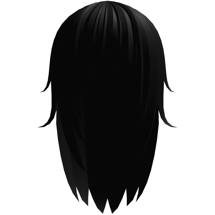 long messy moe emo hair with bangs ᨳ𐔌 black 𐦯ᜊ