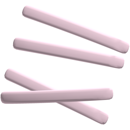 ♡ ꒰ light pink single sided crossed x clips ꒱ ♡