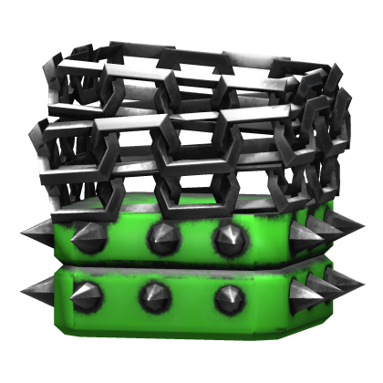 Grunge Chain Arm Band Green - Left Arm [1.0]