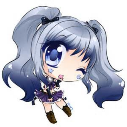 Black dress chibi Roblox decal