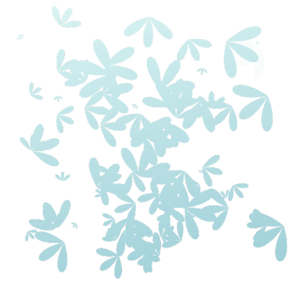 Pastel Blue leaves Roblox decal