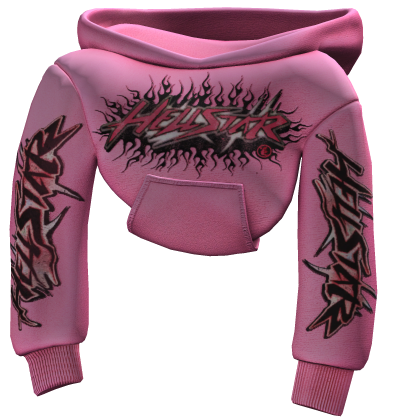 [1.0] Pink Hellstar Shoulder Hoodie