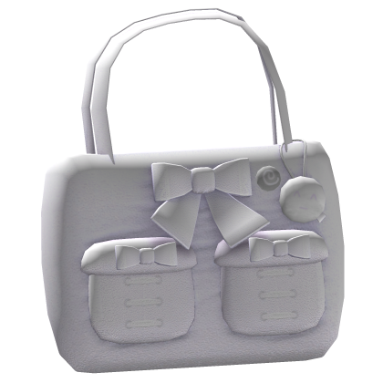 purple plush bow cute tote bag (3.0)