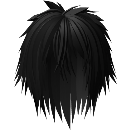 black long emo boy hair 105. Roblox item
