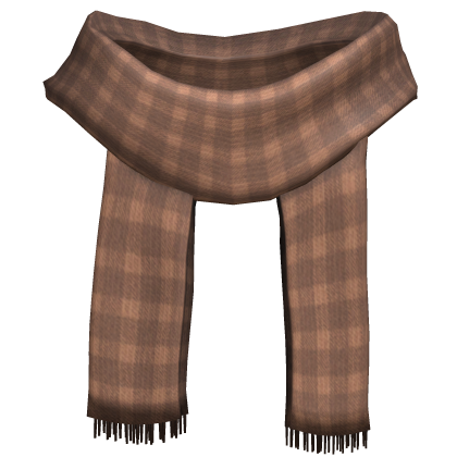 Brown Plaid Scarf