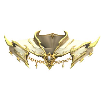 Ivory & Gold Gothic Shoulder Armor Roblox item