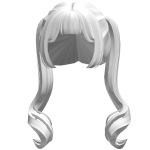 ♡ pigtails white hair