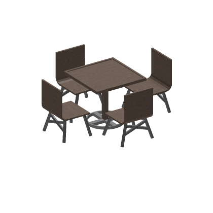 🎉 restaurant table & chairs for cafe Chill Menu