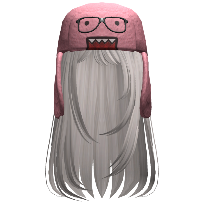 Domo Long Girl Hair Silver V6
